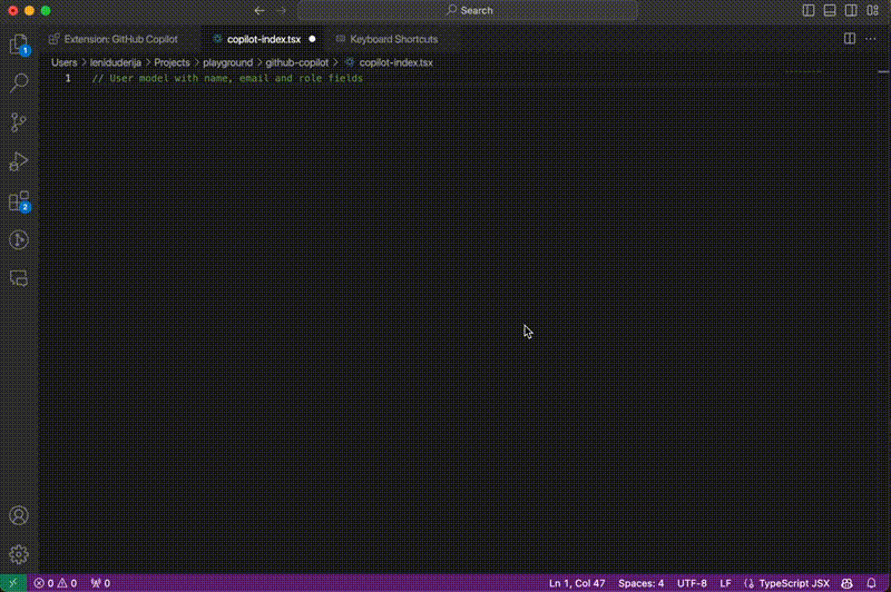 Example 13: Modifying User Model with Copilot Assistance 