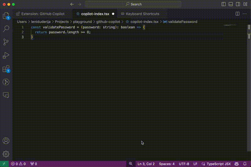 Example 5: Utilizing GitHub /fix for Password Validation Adjustment 