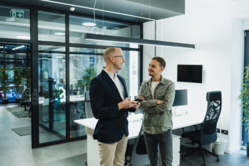 Members of business development at Q, a bespoke software design and development company
