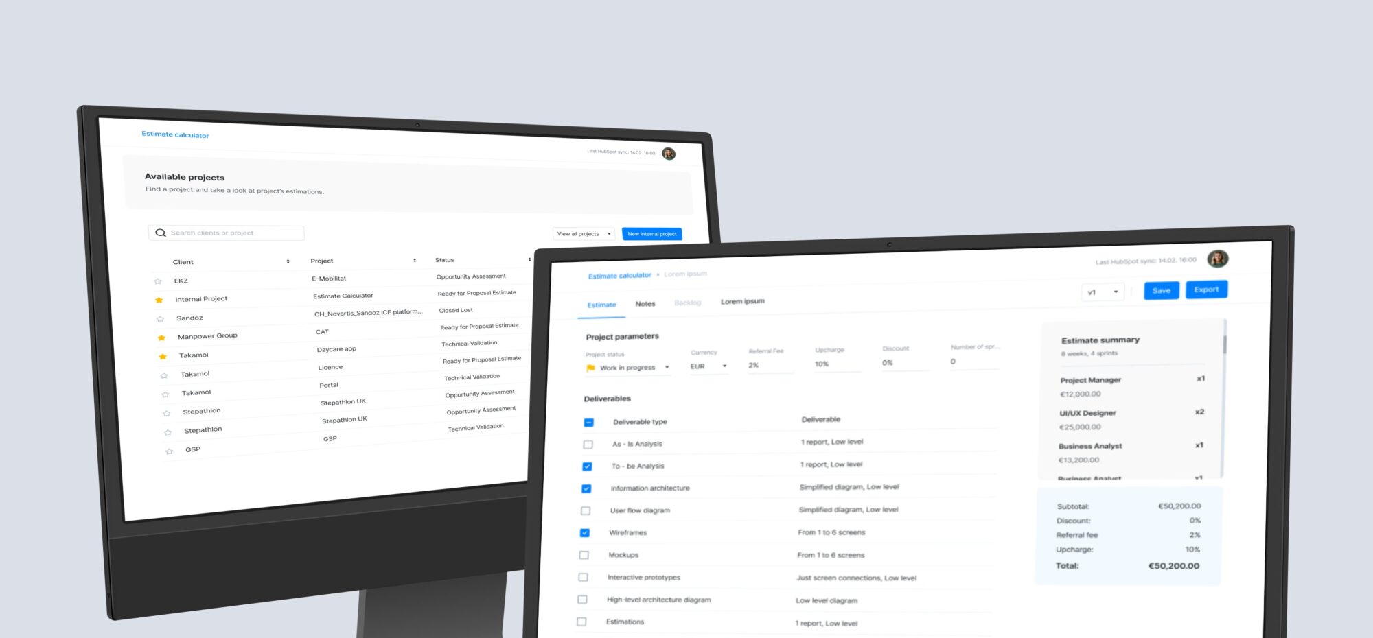 AI-powered estimation tool