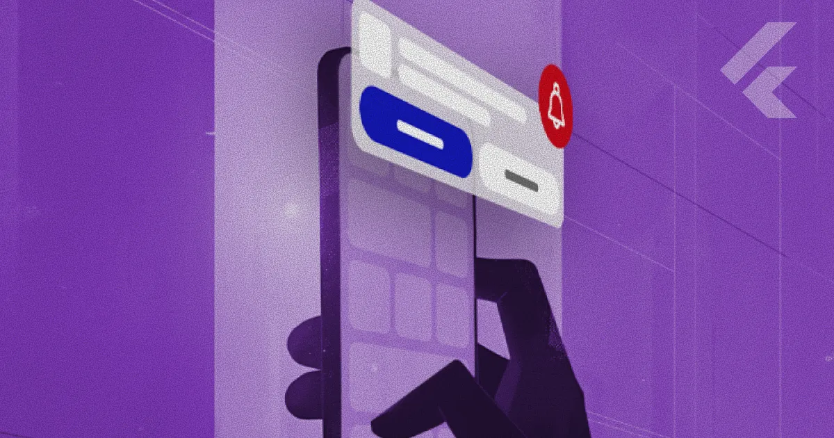 Illustration of Flutter push notification actions