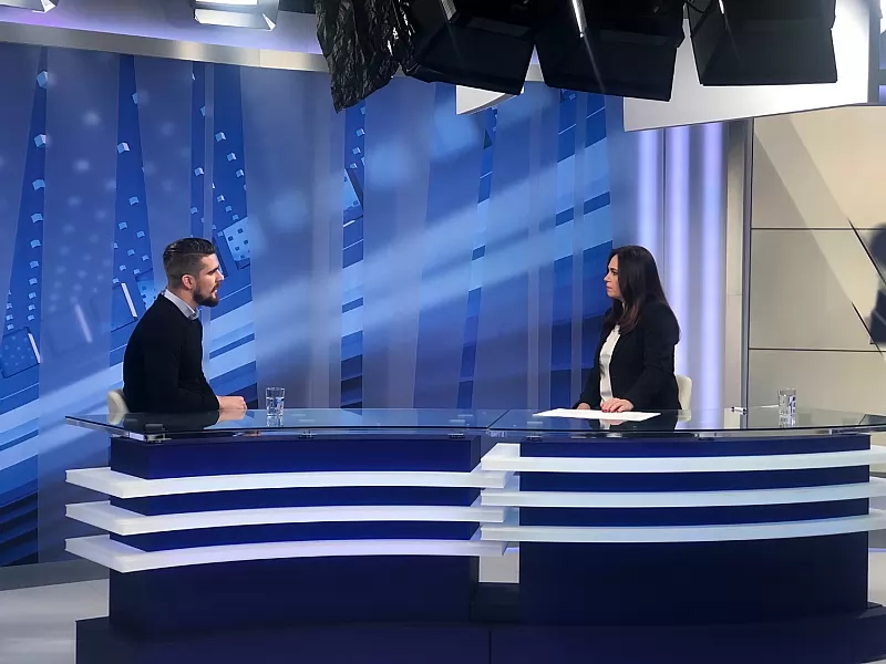 We were live on N1, an exclusive affiliate of CNN in Croatia